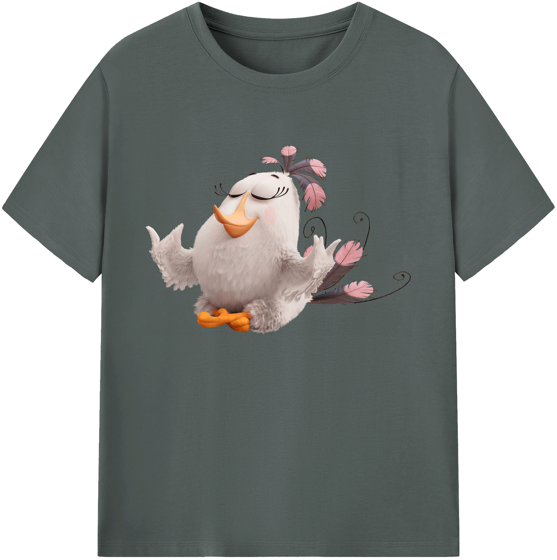 （画像用） Angry Birds アングリーバード 綿100％ メンズ半袖Tシャツ｜肌触りやわらか＆通気性